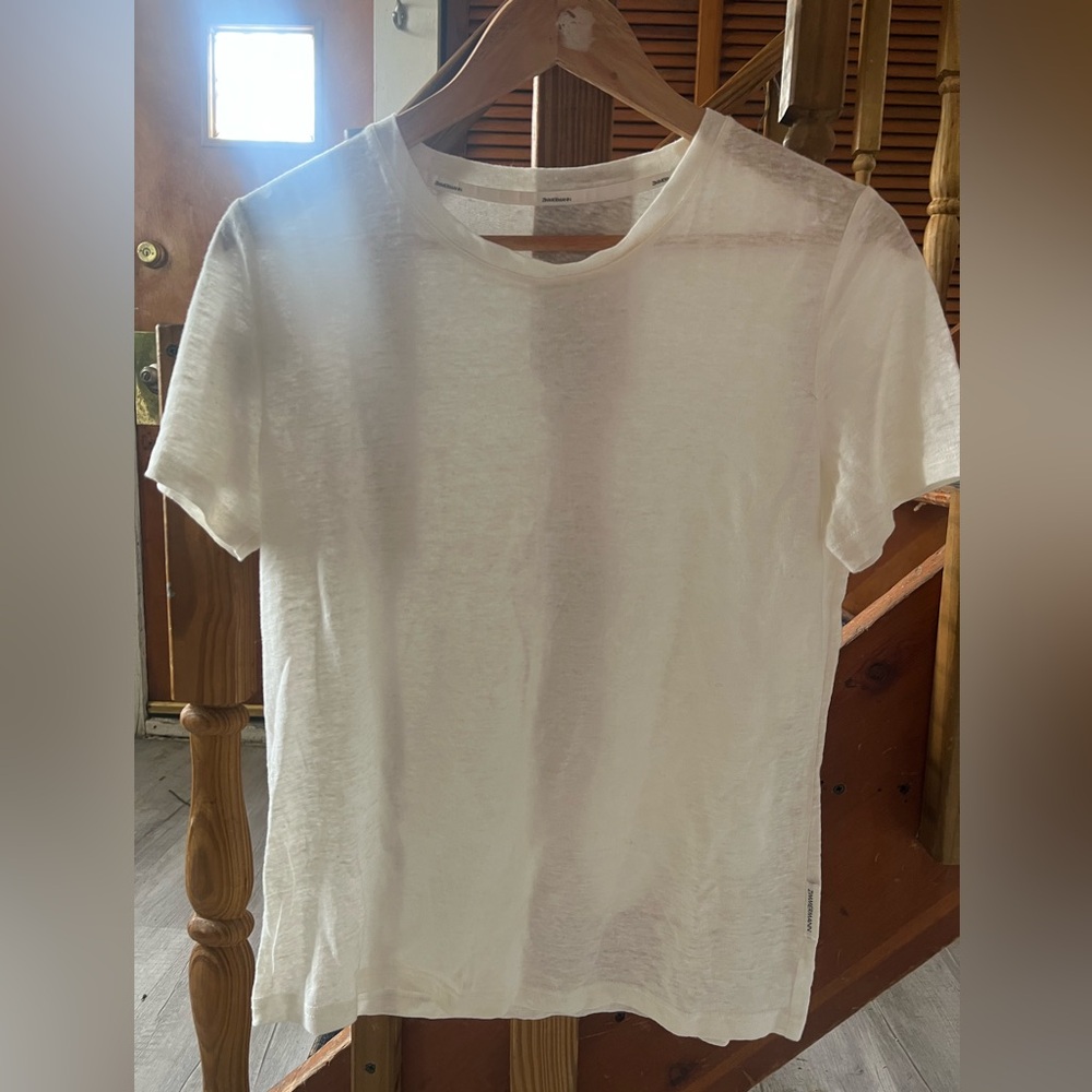 Zimmermann White Short-Sleeve Crew Neck Tee